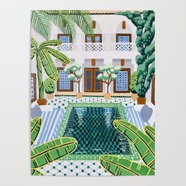 Moroccan Oasis Poster