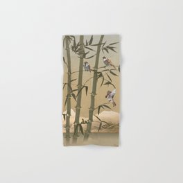 Sparrows And Bamboo Hand & Bath Towel