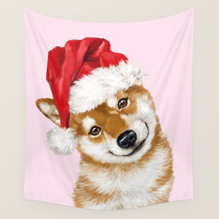 christmas shiba