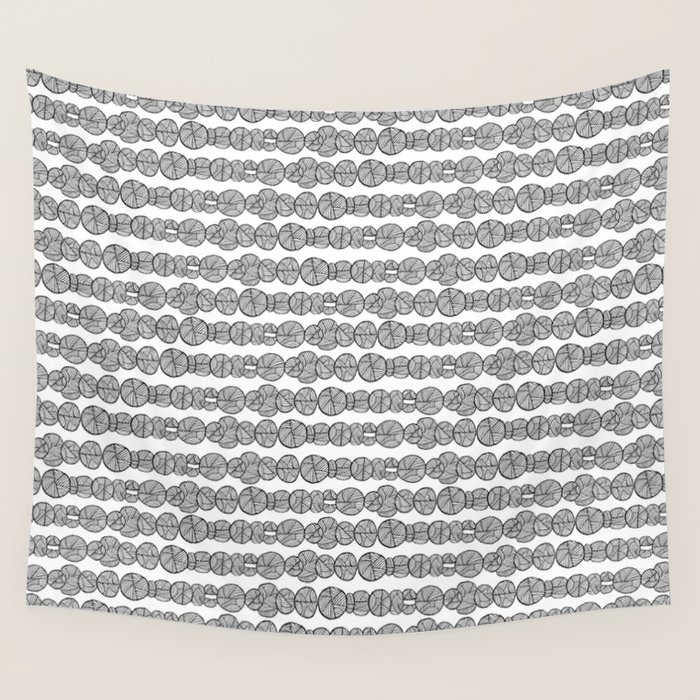 Monochrome Yarn Wall Tapestry By Jclemenson Society6