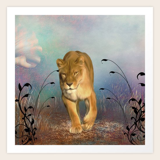 Wonderful wolf Art Print