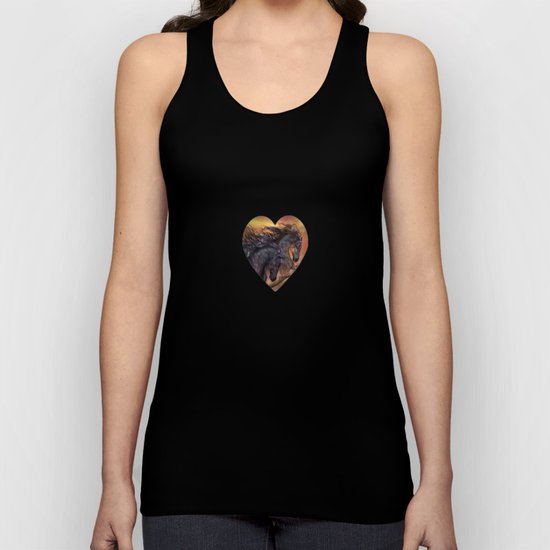 HORSES - On sugar mountain Unisex Tank Top