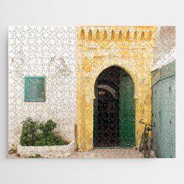 Yellow and Green Door, Morocco Jigsaw Puzzle