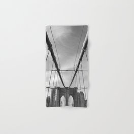 Brooklyn Bridge | Black and White Photography | New York City Hand & Bath Towel