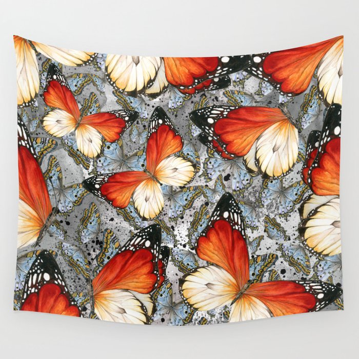 Butterflies 2 Wall Tapestry by Juliana RW Society6