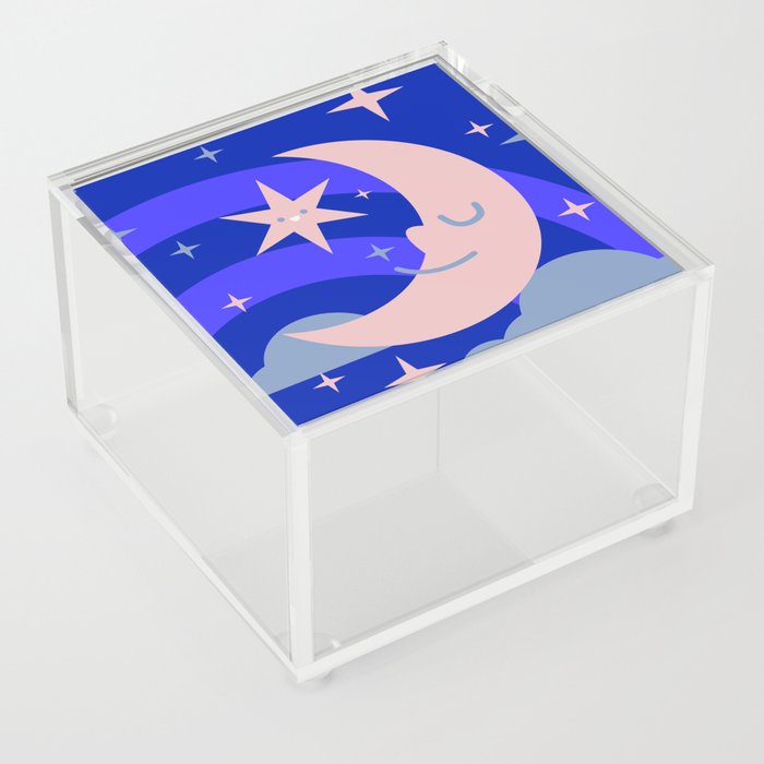 Playful Moon Acrylic Box