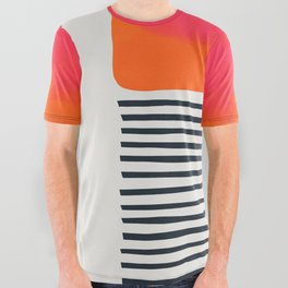Sunset Ripples All Over Graphic Tee