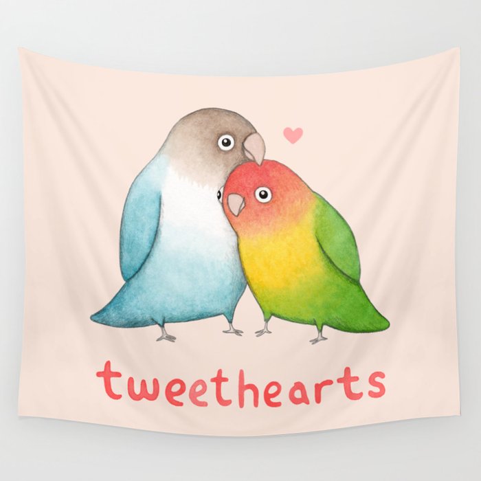 Tweethearts Wall Tapestry