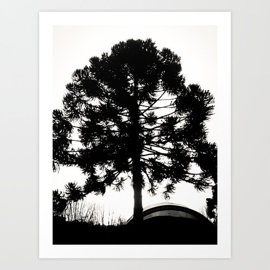 Black Tree Art Print