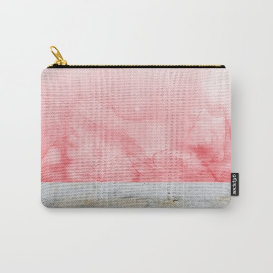 Concrete and Pink Carry-All Pouch