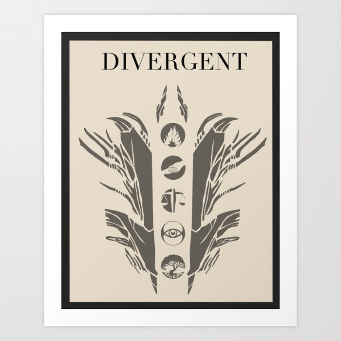 Divergent Four's Tattoo Art Print by emma Society6