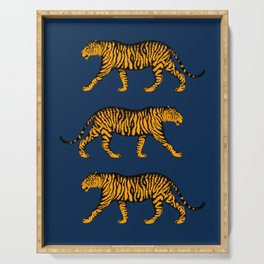 Tigers (Navy Blue and Marigold) Serving Tray