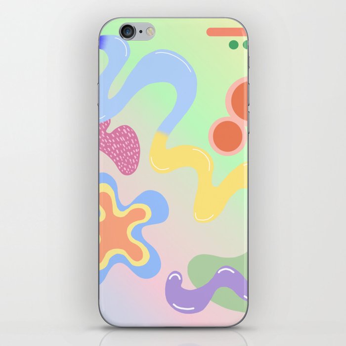 pastel exercise no. 1 iPhone Skin