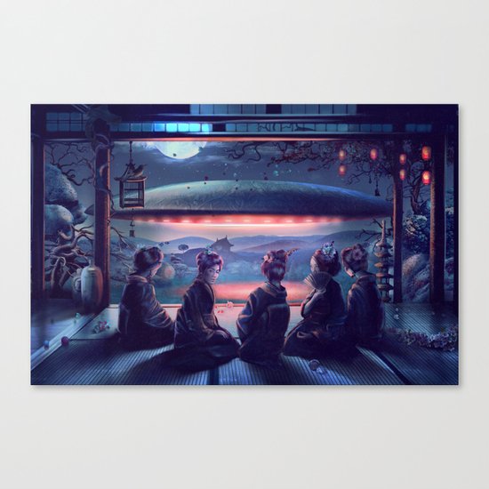 Night Guest Canvas Print