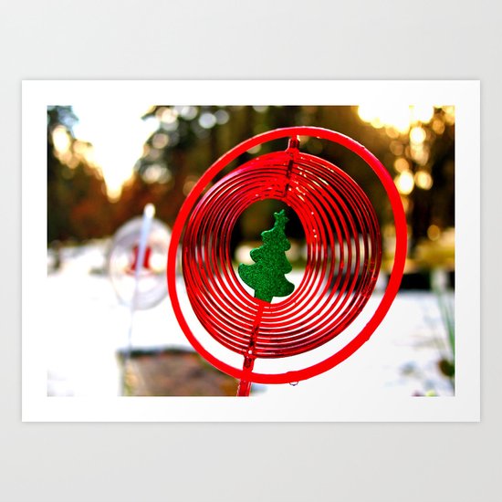 Winter ornament Art Print