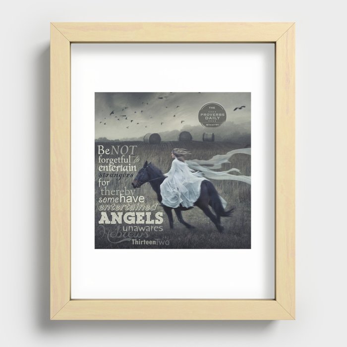 Angels Unaware Recessed Framed Print