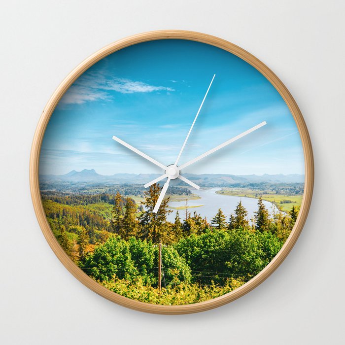 Oregon Landscape Wall Clock
