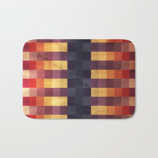 Eccentric Squared Bath Mat