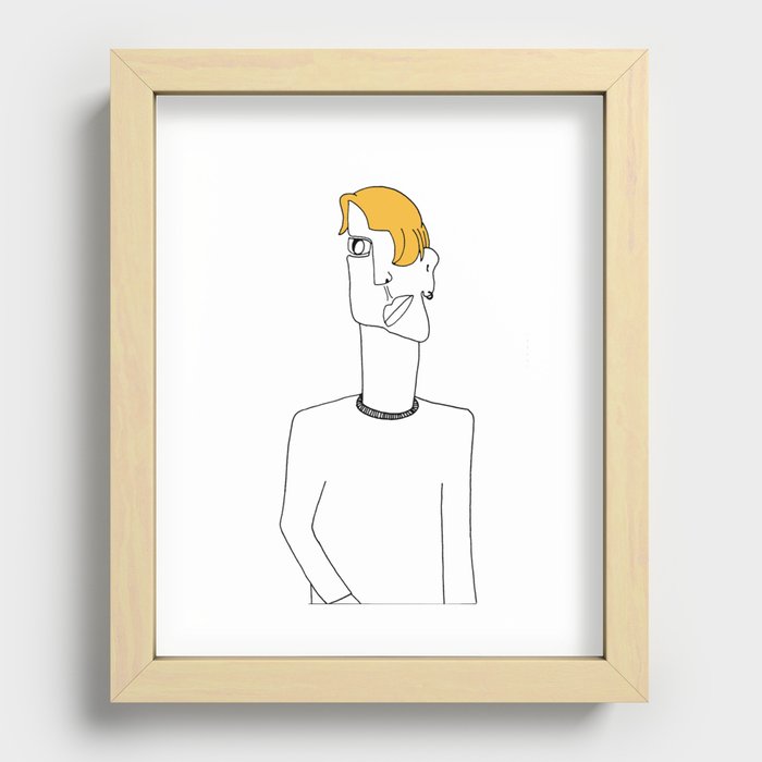 Haircut Recessed Framed Print