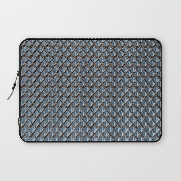 Silver Dragon Scales Laptop Sleeve