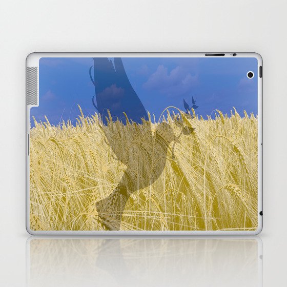 Ukraine Flag Peace Dove Laptop & iPad Skin