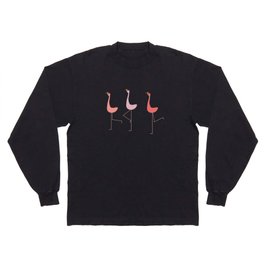 MARCH OF THE FLAMINGOS Long Sleeve T Shirt