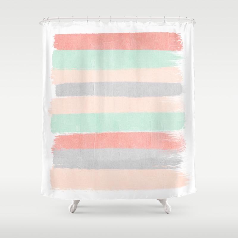 Gender Neutral Palette Shower Curtain, Gender Neutral Shower Curtains