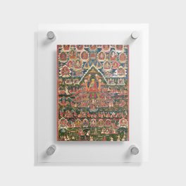 Shakyamuni Buddha, The Enlightened One Thangka Floating Acrylic Print