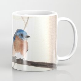 Bluebird Pair Watercolor Coffee Mug