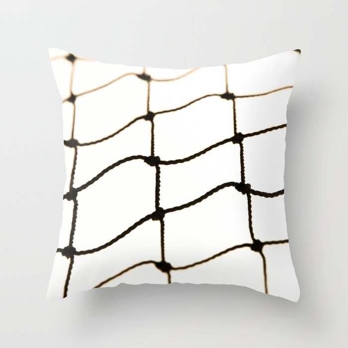Net background, net on white background Throw Pillow