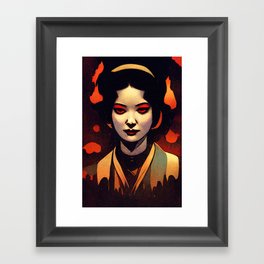 The Ancient Spirit of the Geisha Framed Art Print