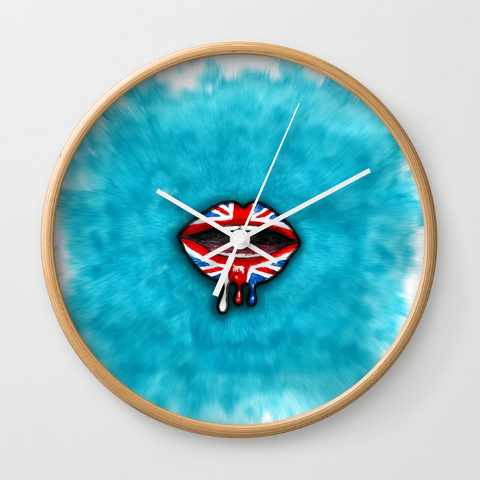 Dripping with British Pride. Wall Clock