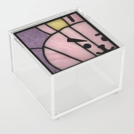 Pink Bunny Face 1 Acrylic Box