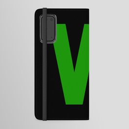 Letter W (Green & Black) Android Wallet Case