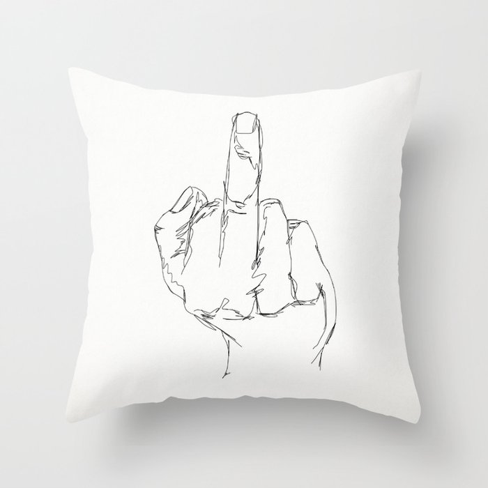 THINGS COLLECTION | MIDDLE FINGER Throw Pillow