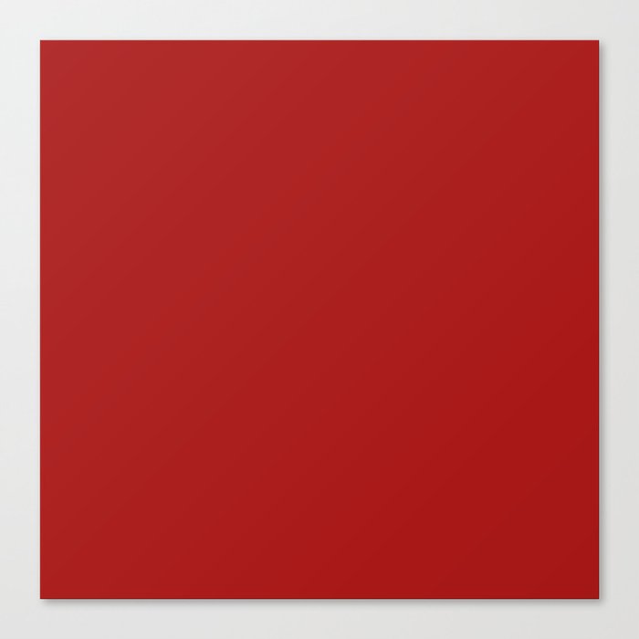 Ketchup Red Canvas Print