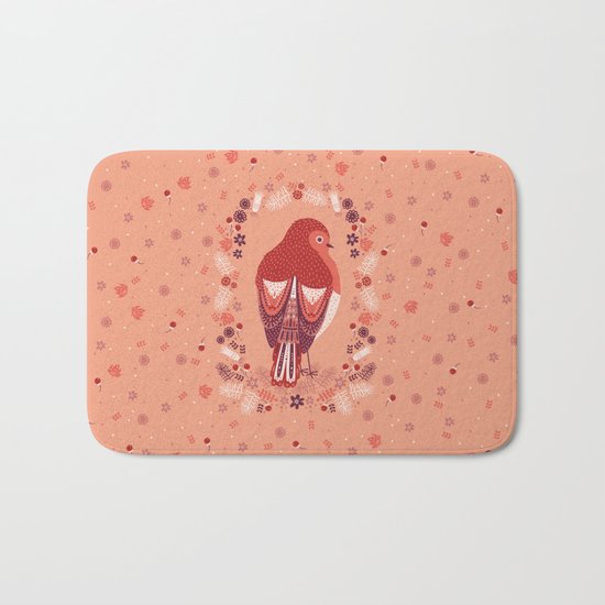 Petite Robin Red Breast Bath Mat