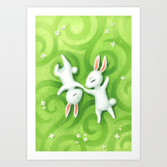 Fluffy Summer Art Print