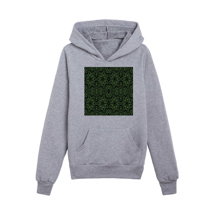 Forest Green Etch Kids Pullover Hoodie
