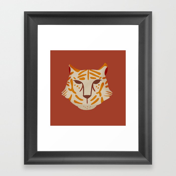 Go Get 'Em Tiger  Framed Art Print