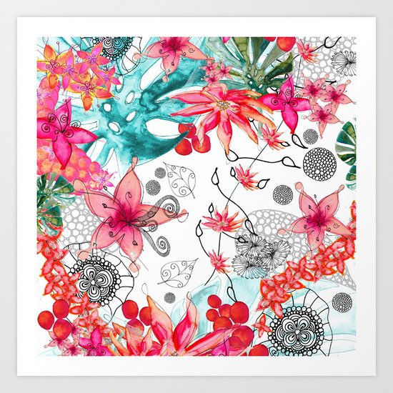 TROPICAL GARDEN Art Print