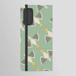  Flock of Birds flying mid century retro Android Wallet Case