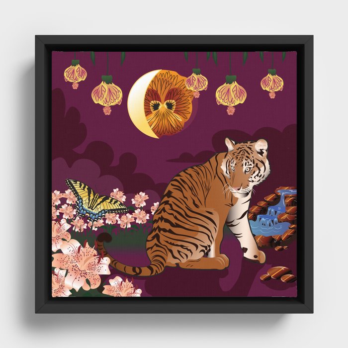Tigerlily Framed Canvas