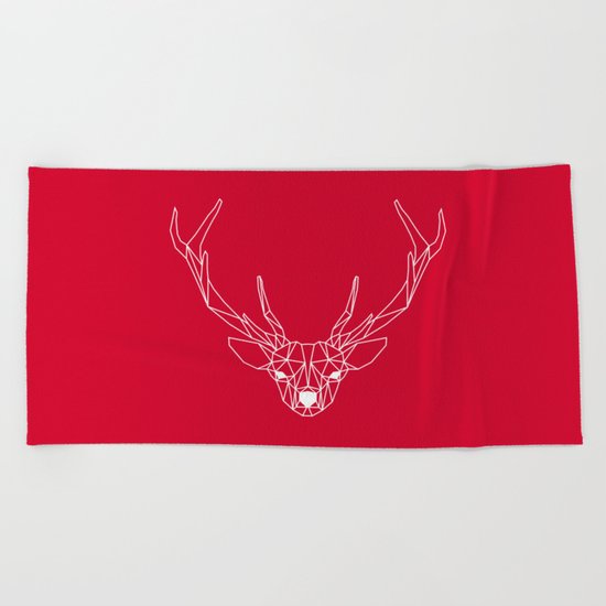 Deer III Beach Towel