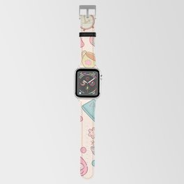 Pink Cat Love Girly Pattern Apple Watch Band