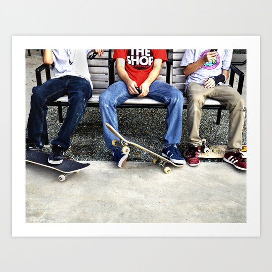 Skaters, Dallas, TX Art Print