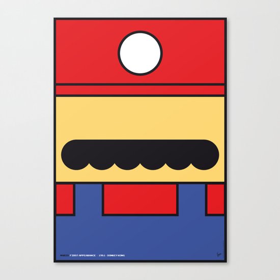 MY MARIO MARIO BROS MINIMAL POSTER Canvas Print