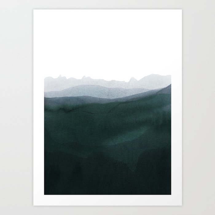 mountain horizon 3 Art Print