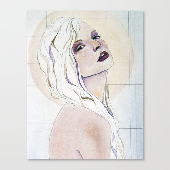 Black and Blue Canvas Print
