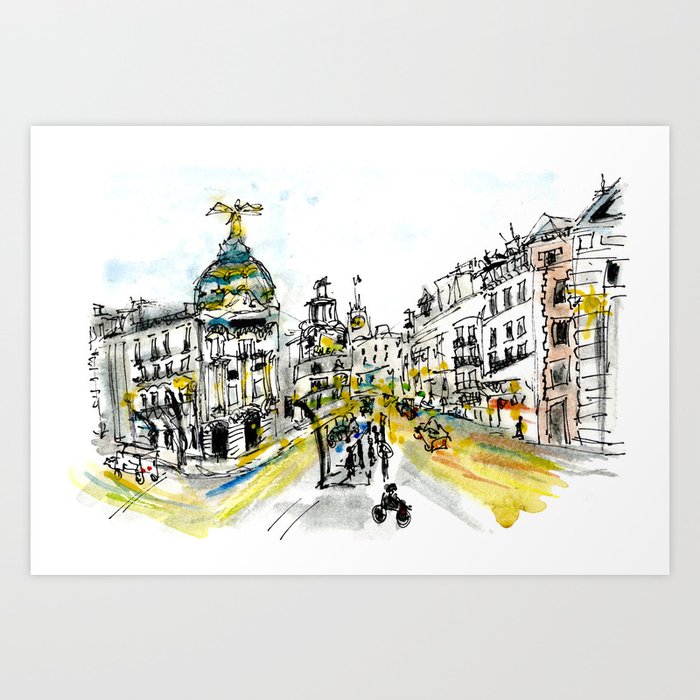 Madrid Art Print
